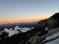 07 The First Rays Of Sunrise Hit Mercedario, Cerro Ramada, La Mano Climbing Between Colera Camp 3 And Independencia On The Way To Aconcagua Summit.jpg